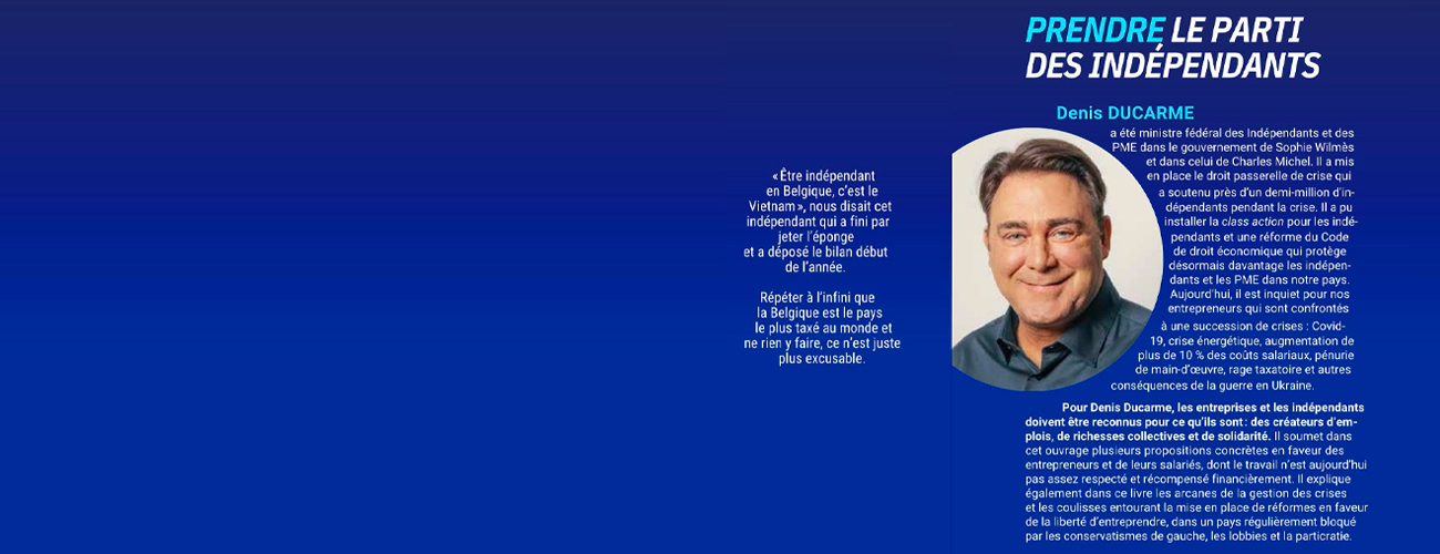 BG Slide livre Denis Ducarme - Ancien ministre, député fédéral #Charleroi