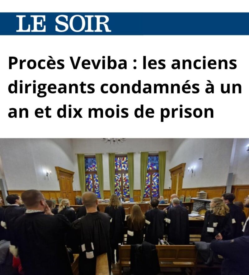 Image for the Tweet beginning: Veviba condamné. J’avais donc bien