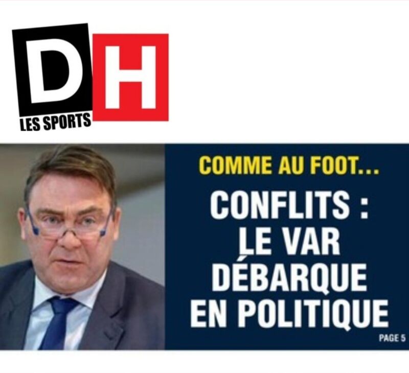 Image for the Tweet beginning: Le VAR rentre au Parlement
